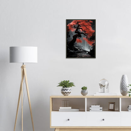 Kirschblütenfeuer, Poster mit Alurahmen - Stiersbeste