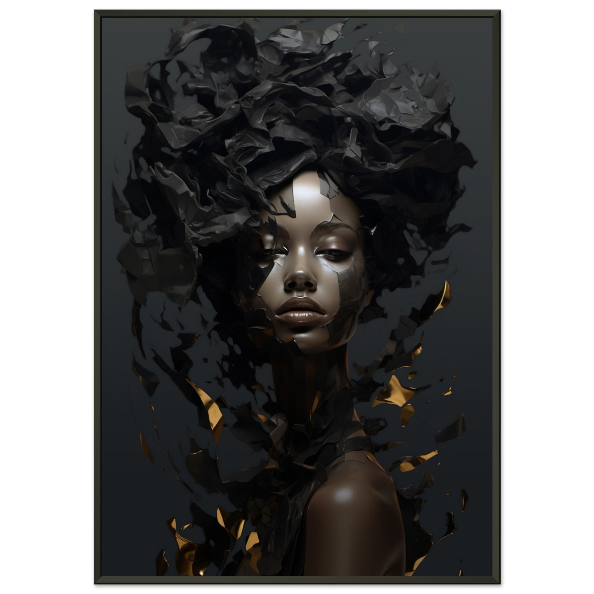 Dark Fragments, Poster mit Alurahmen - Stiers Beste