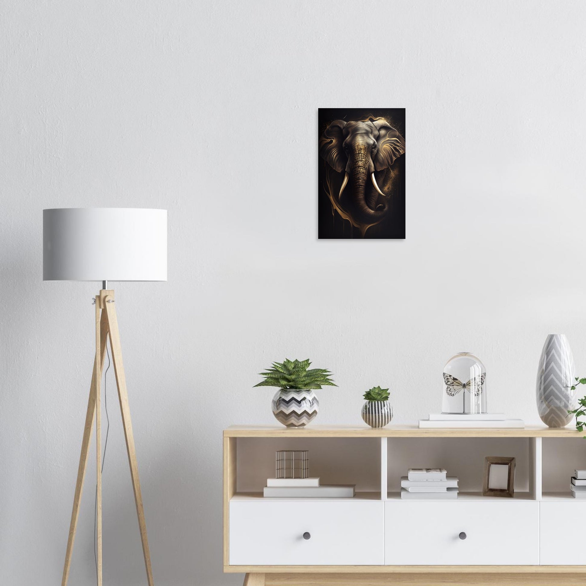 Goldener Blick des Elefanten - Stiersbeste