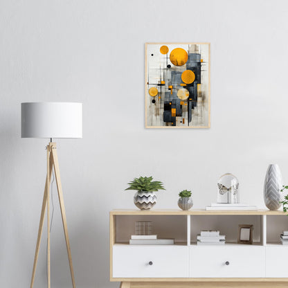 Golden Bubble, Poster mit Holzrahmen - Stiers Beste