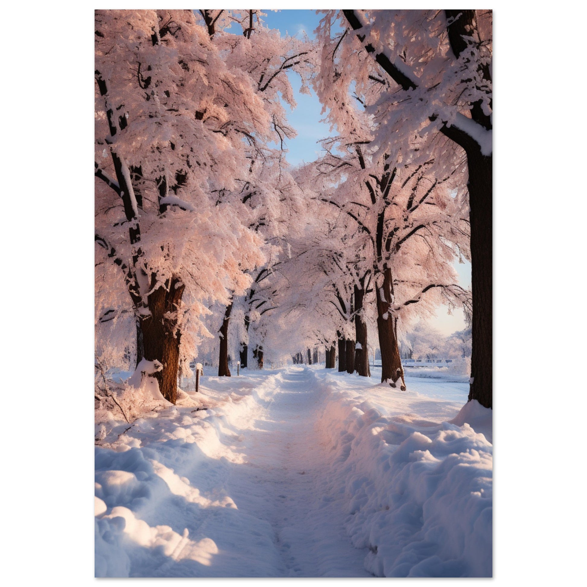 Winterlandschaft, Aluminiumdruck - Stiers Beste