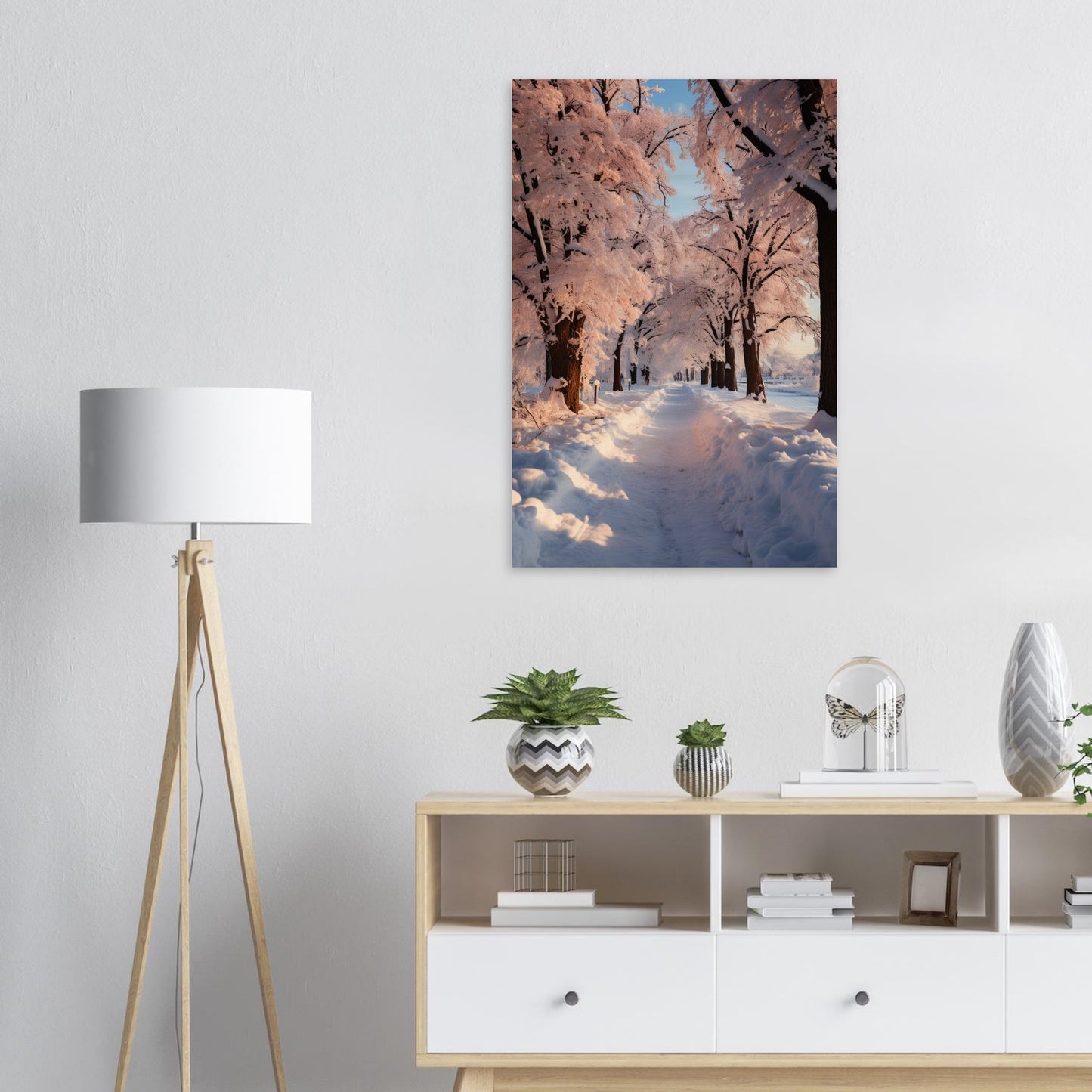 Winterlandschaft, Holzdruck - Stiers Beste