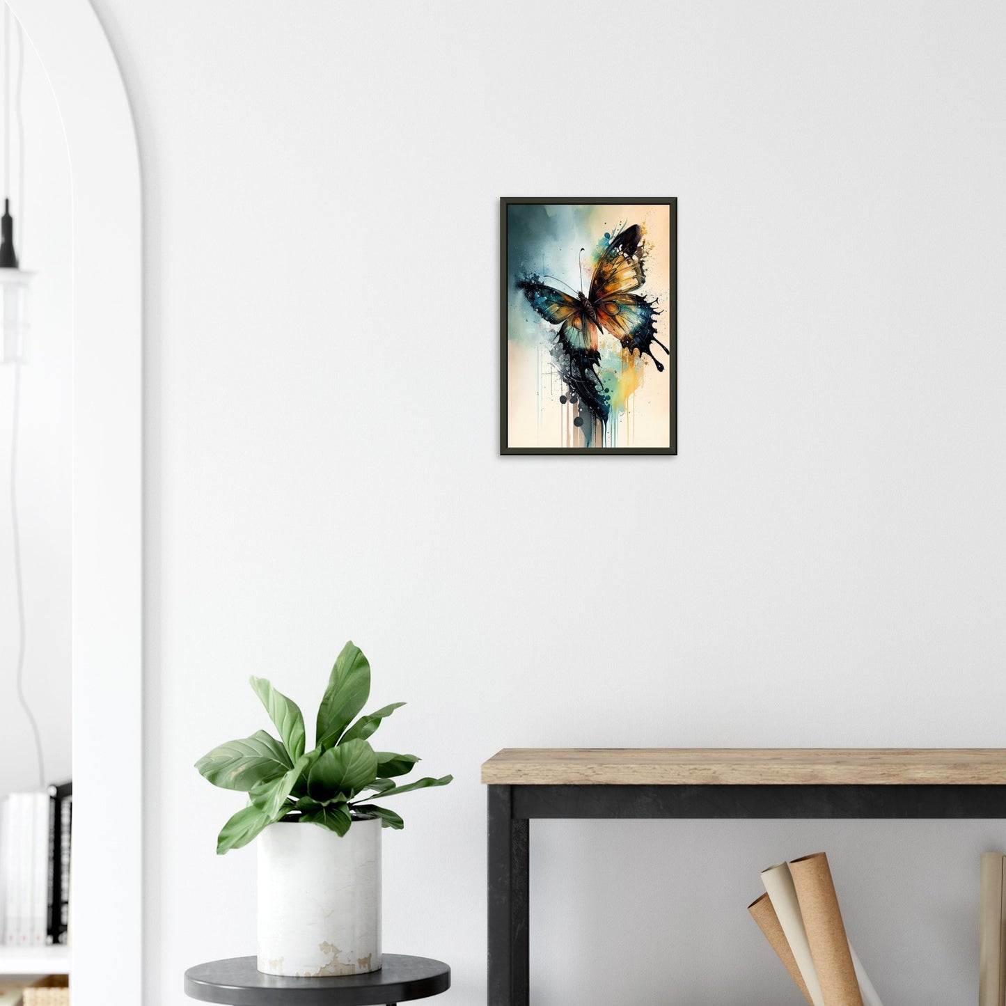 Magical Butterfly, Poster mit Alurahmen - Stiersbeste