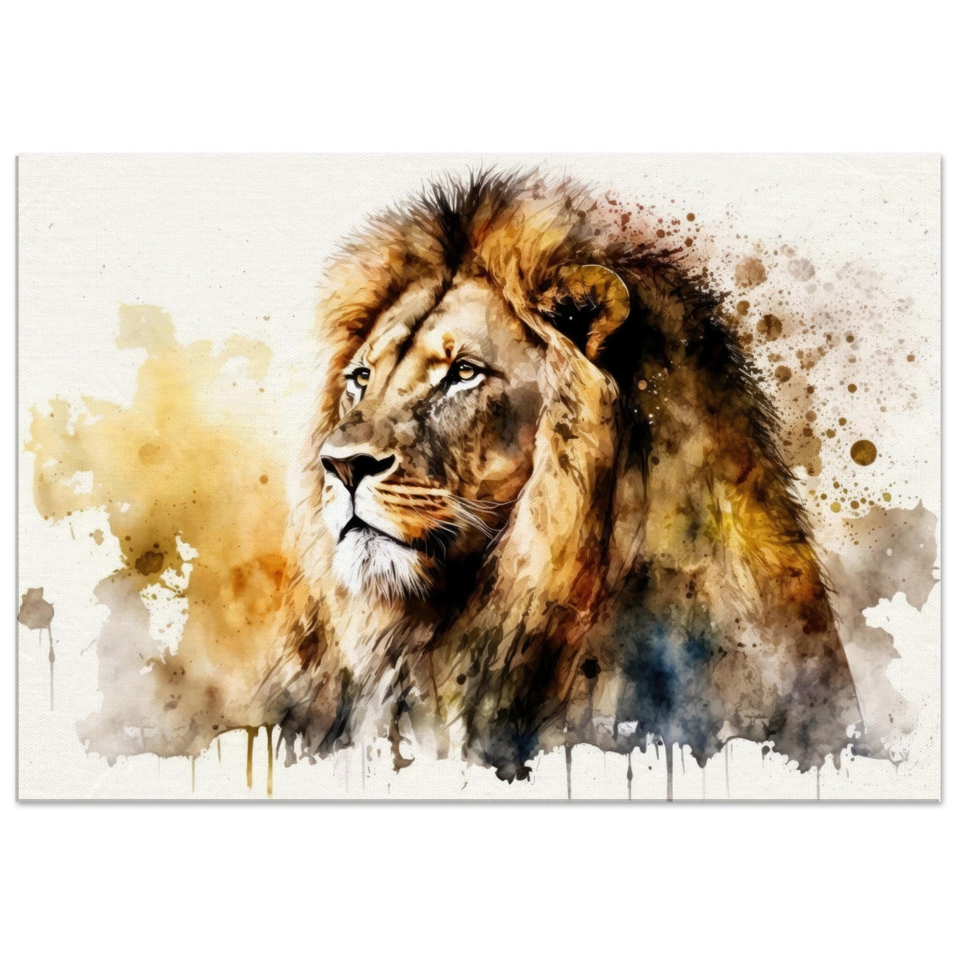 Blick in die Savane, Leinwanddruck - Stiersbeste