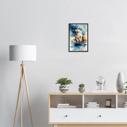 Wassertanz, Poster mit Alurahmen - Stiersbeste