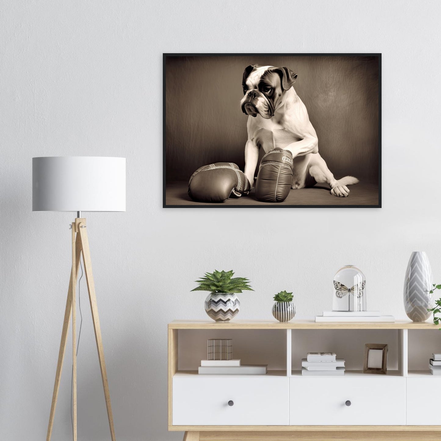 Take a break, Poster mit Holzrahmen - Stiersbeste