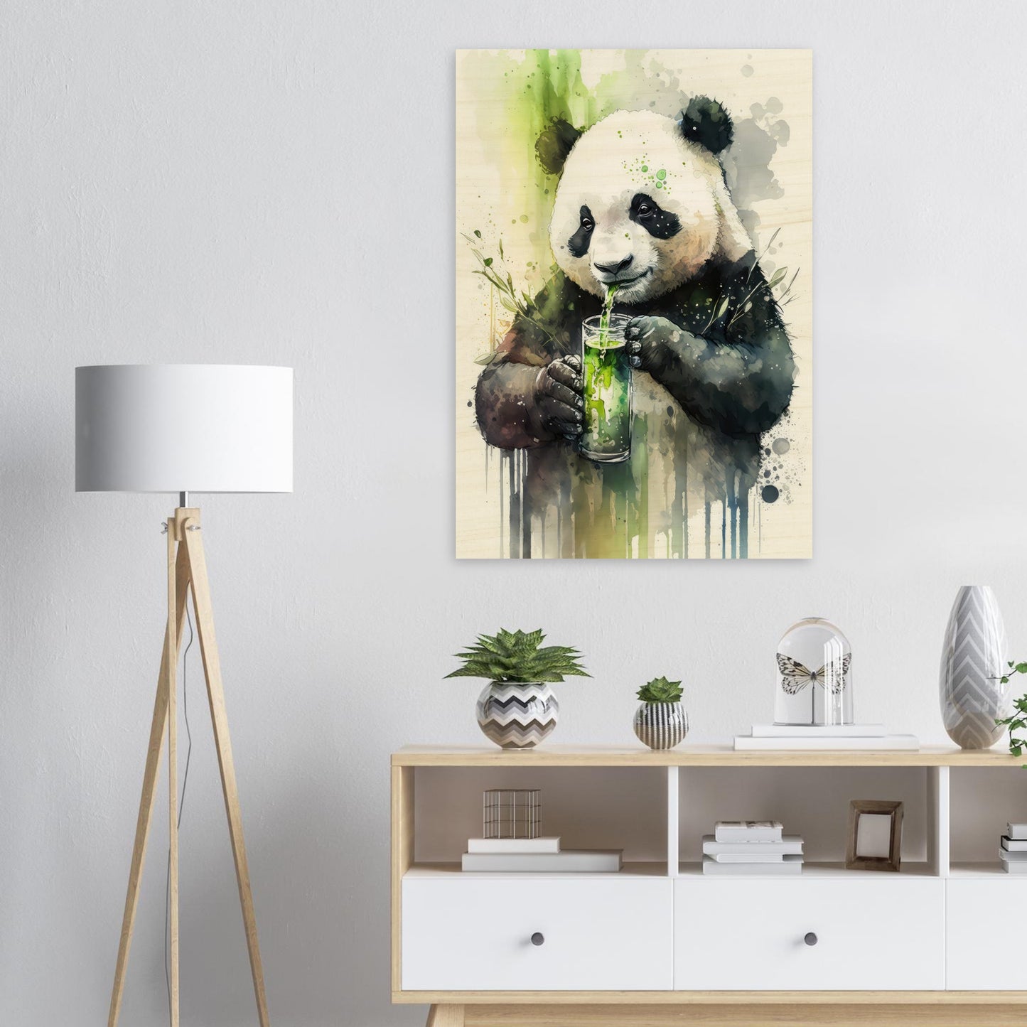 Panda Shake, Holzdruck - Stiersbeste