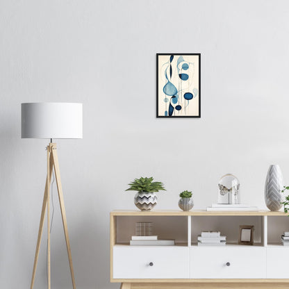 Blue Tear, Poster mit Holzrahmen - Stiers Beste