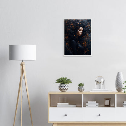 Golden Dark, Poster mit Holzrahmen - Stiers Beste