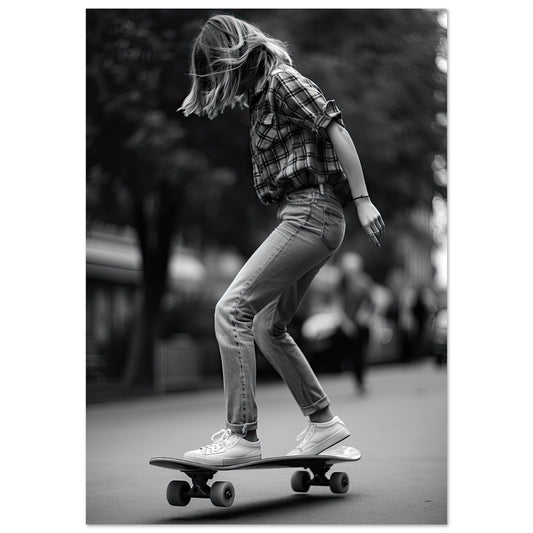 Skater Girl, Aluminiumdruck - Stiersbeste