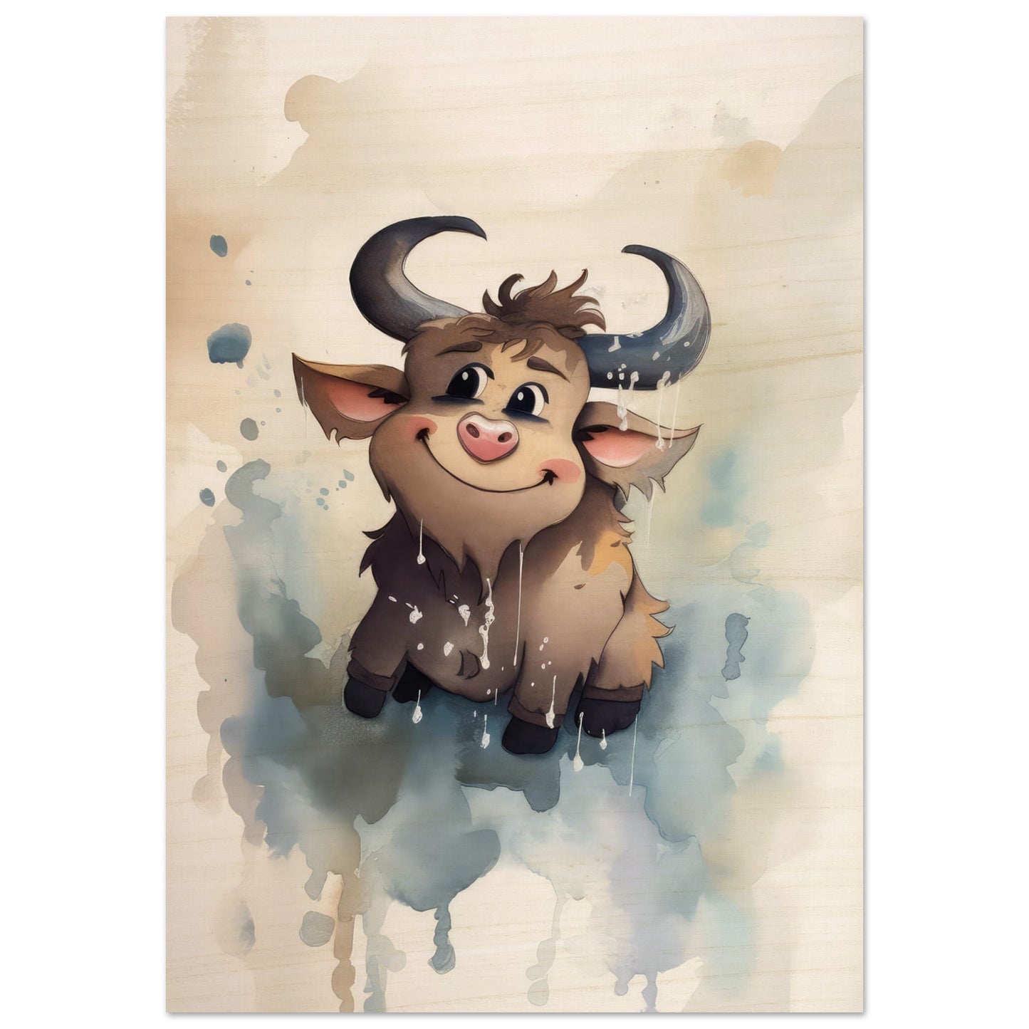 Süßer Stier, Holzdruck - Stiersbeste