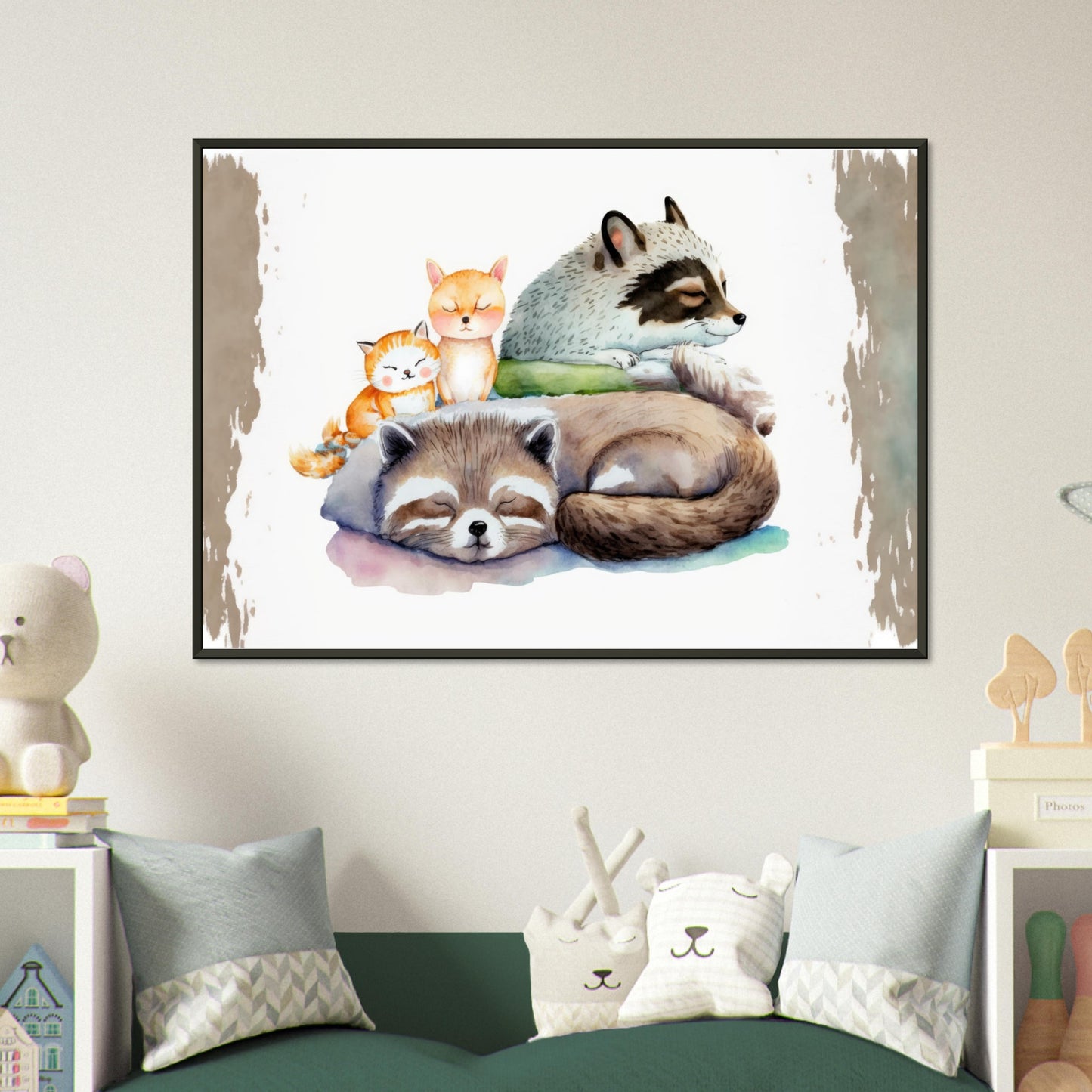 Sleeping Connection, Poster mit Alurahmen - Stiersbeste