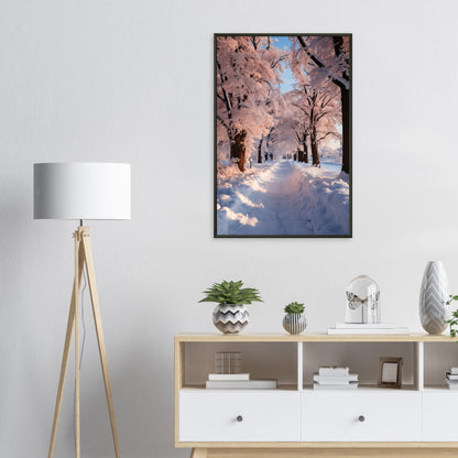 Winterlandschaft, Poster mit Alurahmen - Stiers Beste