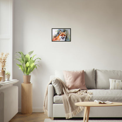 Magie des Fuchsgeistes, Poster mit Alurahmen - Stiersbeste