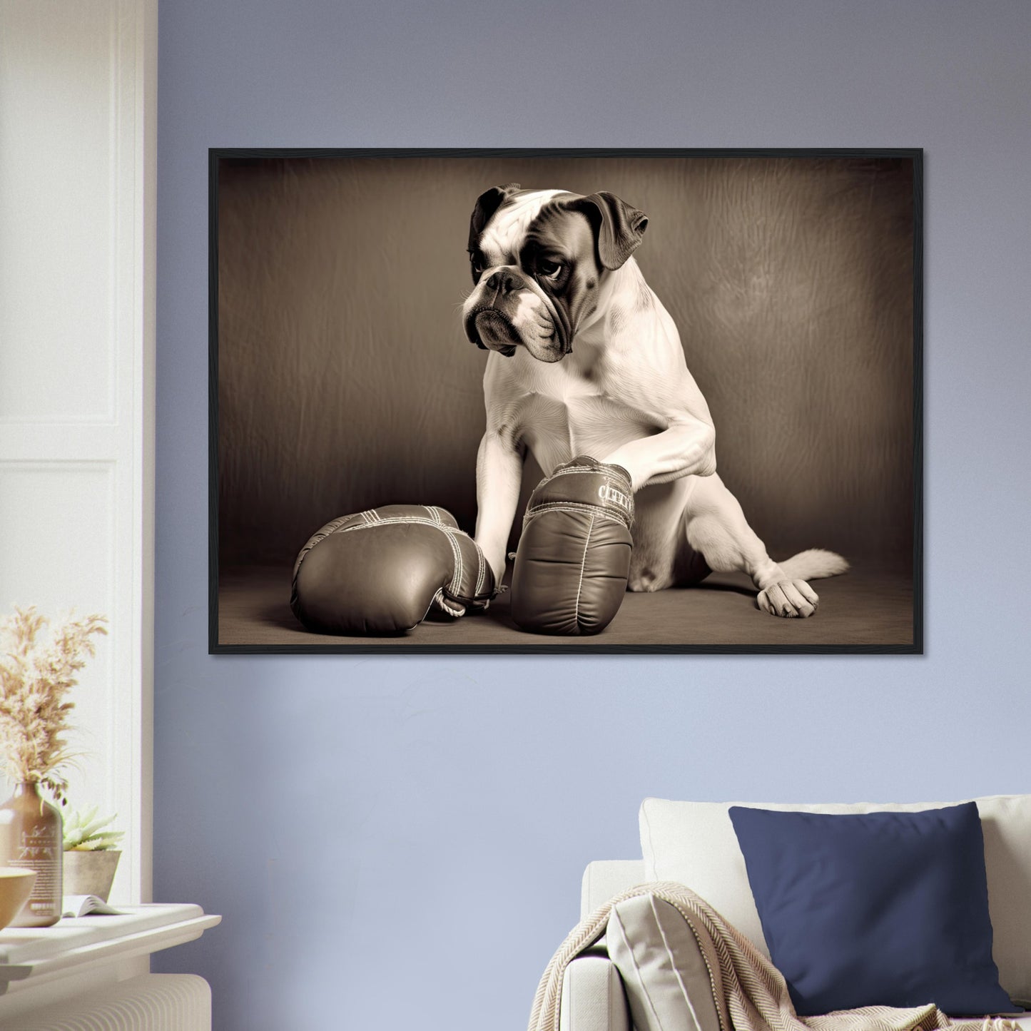 Take a break, Poster mit Holzrahmen - Stiersbeste