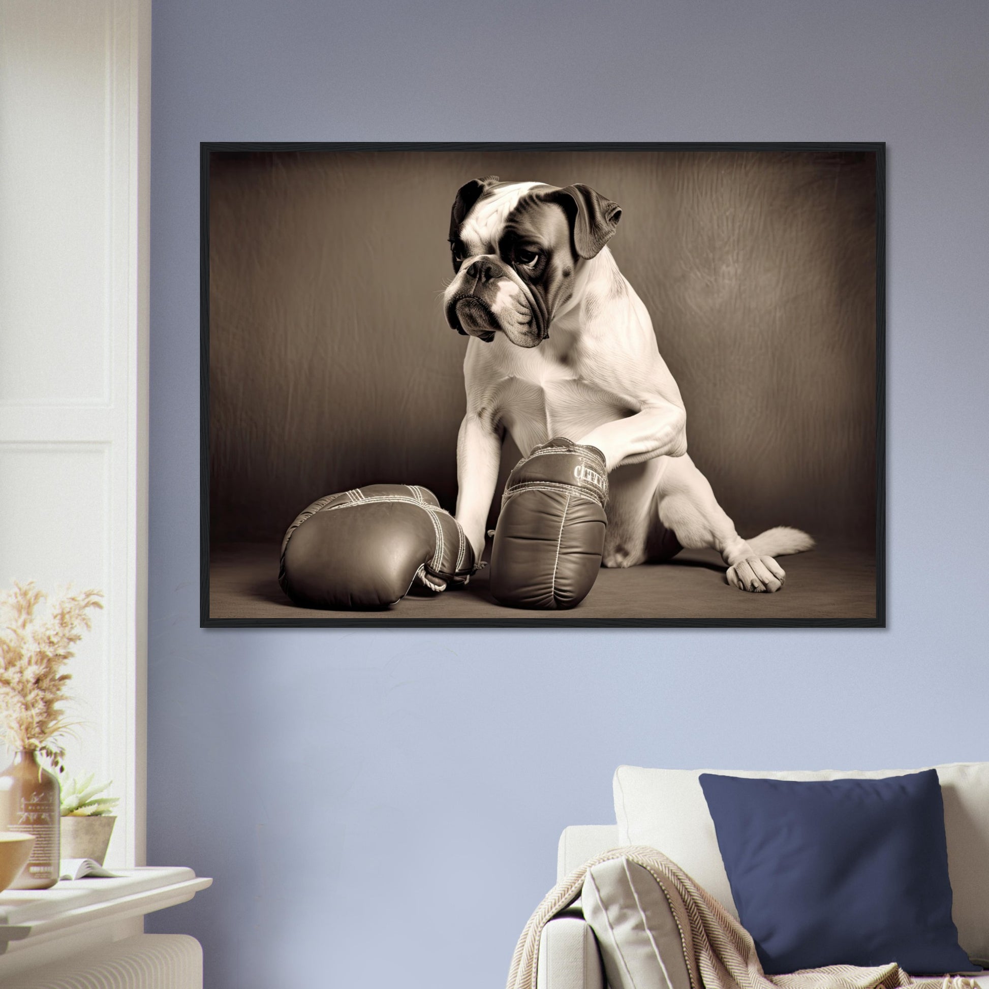 Take a break, Poster mit Holzrahmen - Stiersbeste