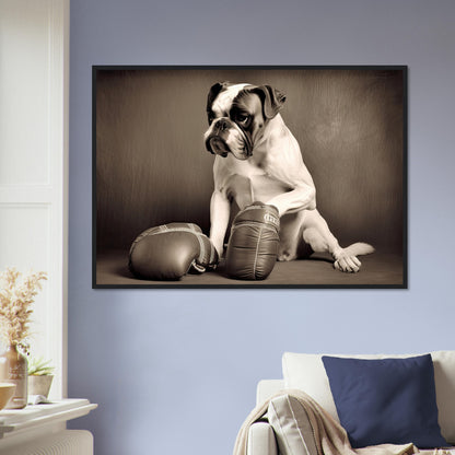 Take a break, Poster mit Holzrahmen - Stiersbeste