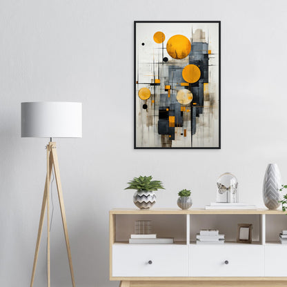 Golden Bubble, Poster mit Holzrahmen - Stiers Beste