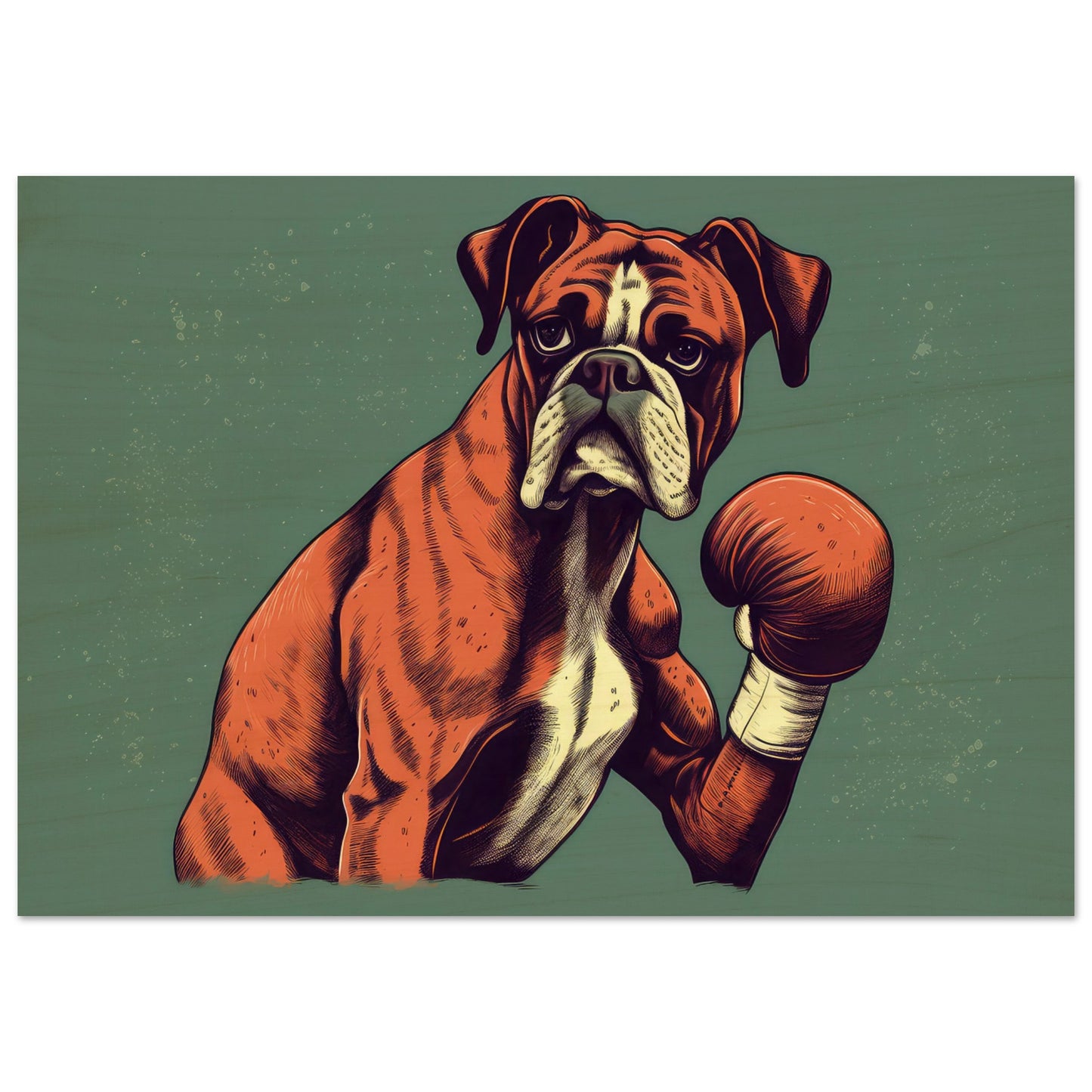 Boxer Boxer, Holzdruck - Stiersbeste