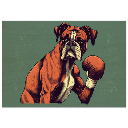 Boxer Boxer, Holzdruck - Stiersbeste