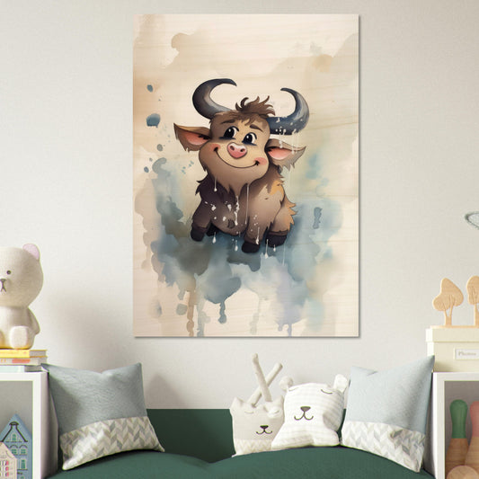 Süßer Stier, Holzdruck - Stiersbeste