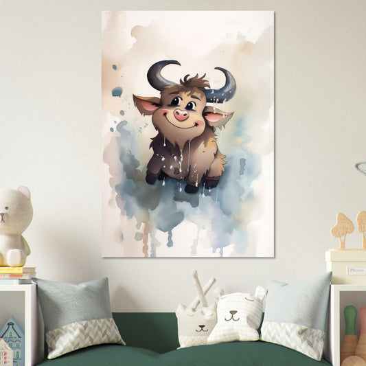 Süßer Stier, Aluminiumdruck - Stiersbeste