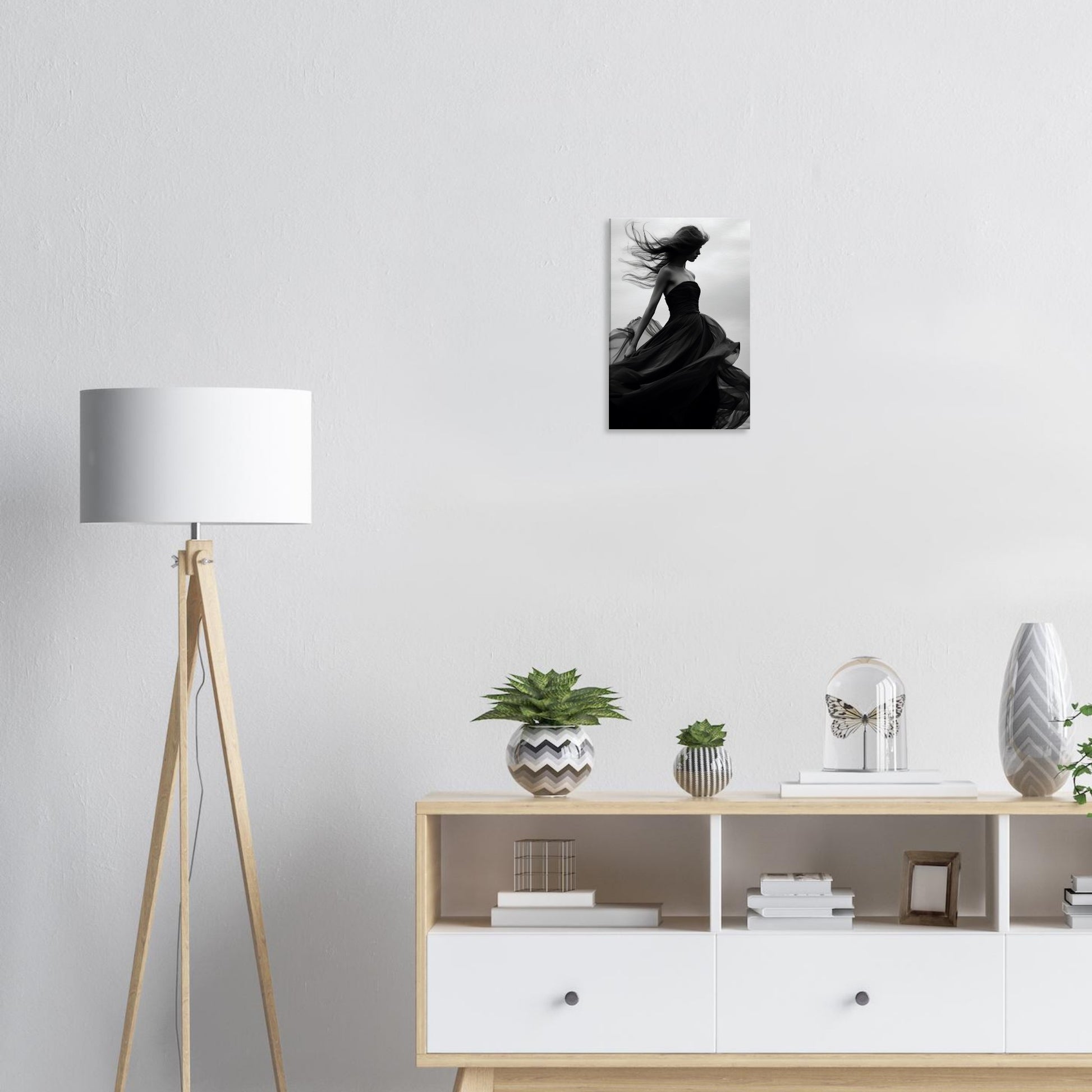 Eleganz im Wind, Leinwanddruck - Stiers Beste