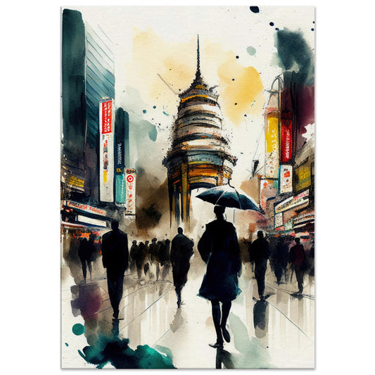 Tokyo Rush Hour, Leinwanddruck - Stiersbeste