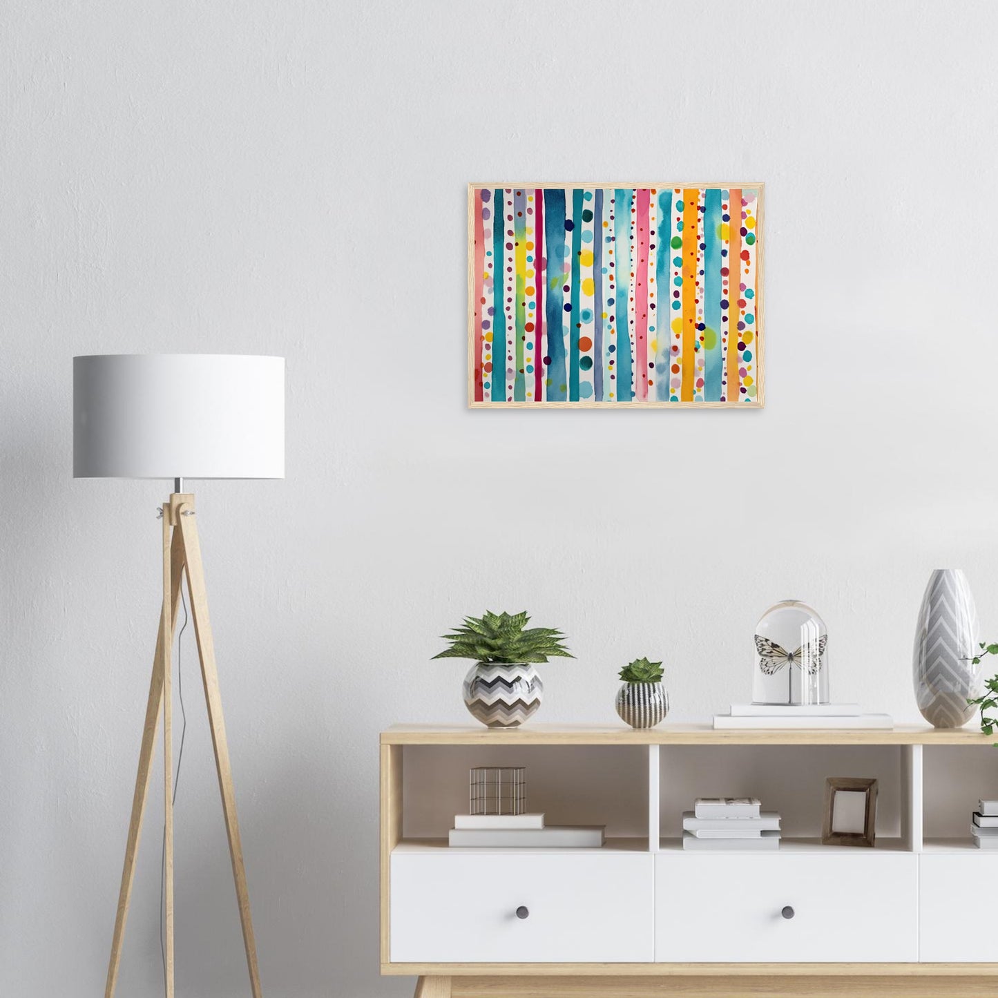 Farbwand, Poster mit Holzrahmen - Stiers Beste
