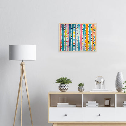 Farbwand, Poster mit Holzrahmen - Stiers Beste