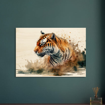 Faszination des Tigers, Holzdruck - Stiersbeste