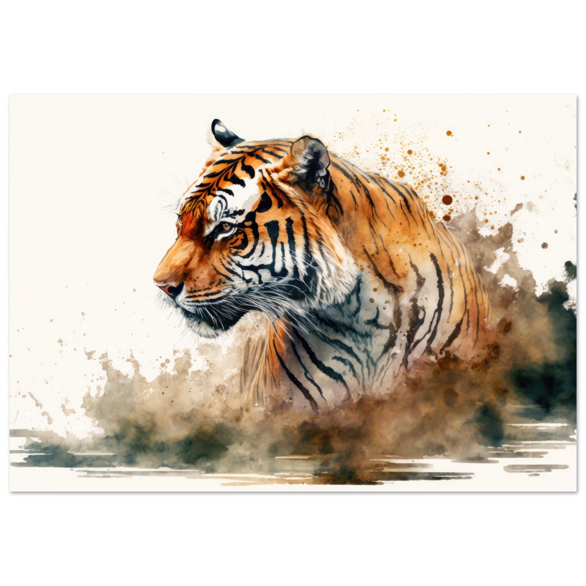Faszination des Tigers, Aluminiumdruck - Stiersbeste