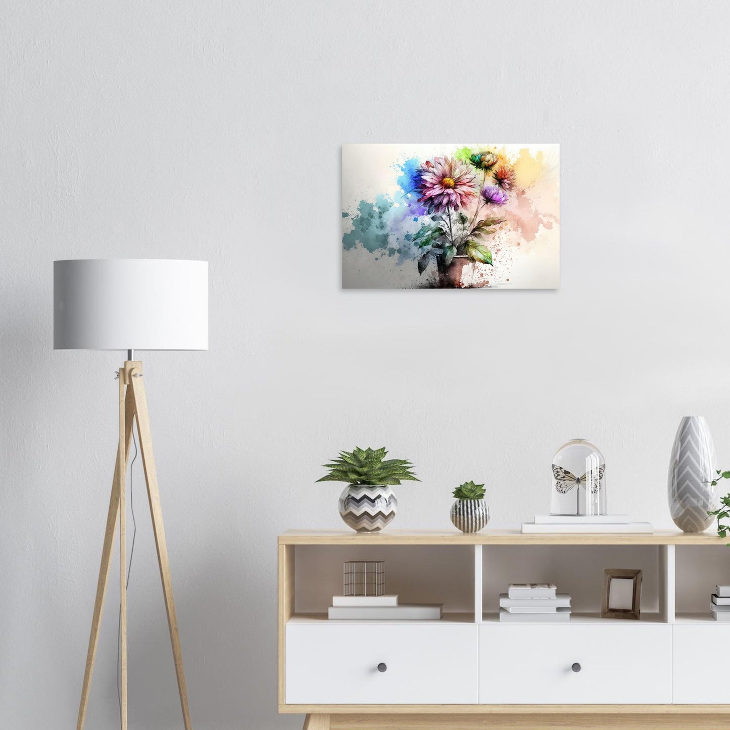 Fließende Blumenmelodie, Aluminiumdruck - Stiersbeste