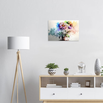 Fließende Blumenmelodie, Aluminiumdruck - Stiersbeste