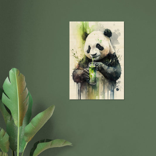 Panda Shake, Holzdruck - Stiersbeste