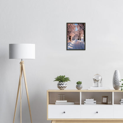 Winterlandschaft, Poster mit Alurahmen - Stiers Beste