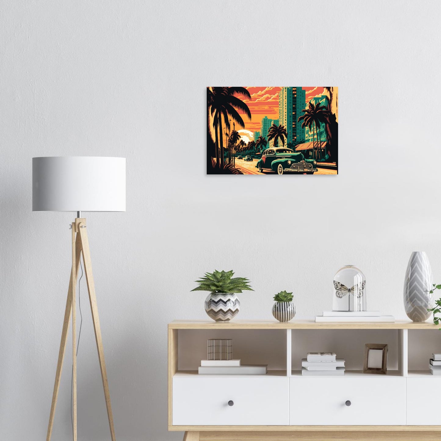 Retro Miami, Aluminiumdruck - Stiersbeste