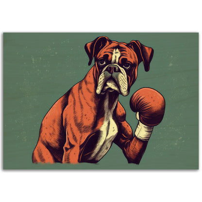 Boxer Boxer, Holzdruck - Stiersbeste