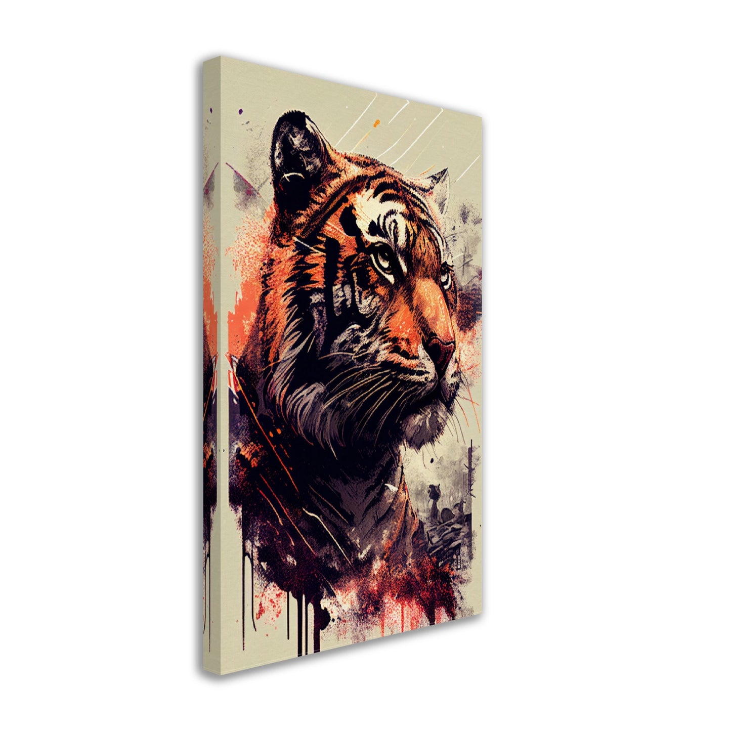 Geheimnisse des Tigerblicks, Leinwanddruck - Stiersbeste