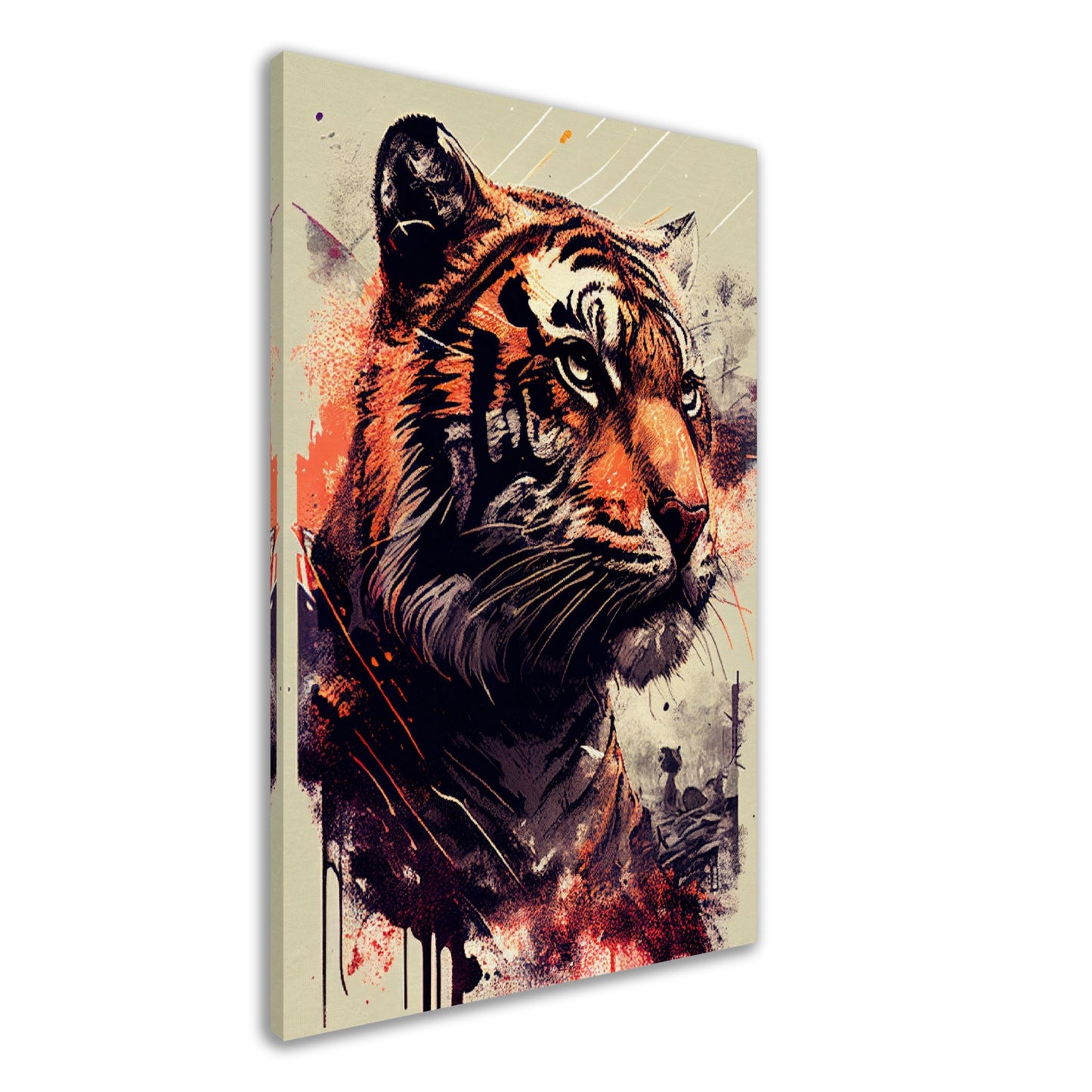 Geheimnisse des Tigerblicks, Leinwanddruck - Stiersbeste