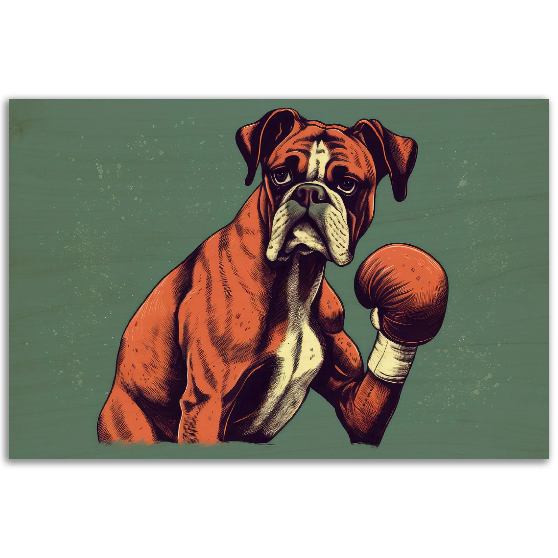 Boxer Boxer, Holzdruck - Stiersbeste