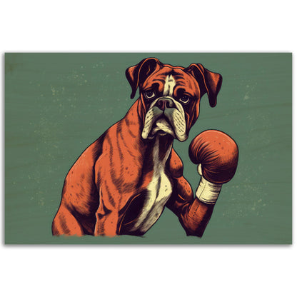 Boxer Boxer, Holzdruck - Stiersbeste