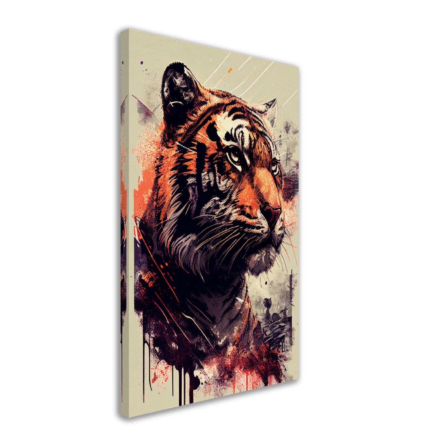 Geheimnisse des Tigerblicks, Leinwanddruck - Stiersbeste